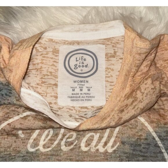 Life Is Good Fitted We All Shine On Top Tee Shirt T-Shirt Birds Womens M Medium - Picture 4 of 5